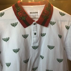 NEVER WORN Rose collared polo.